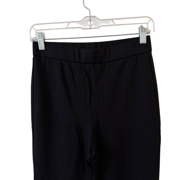 OGL Ponte-De-Roma Slimming Ponte High Rise Pull-on Flared Pants small Black NWT - Picture 6 of 12